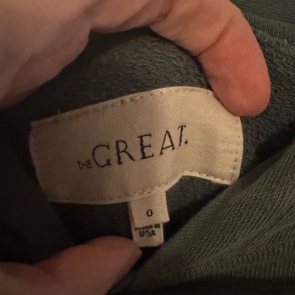 The Great Womens Hawk Hoodie Green / Yellow size 0 - Picture 2 of 3